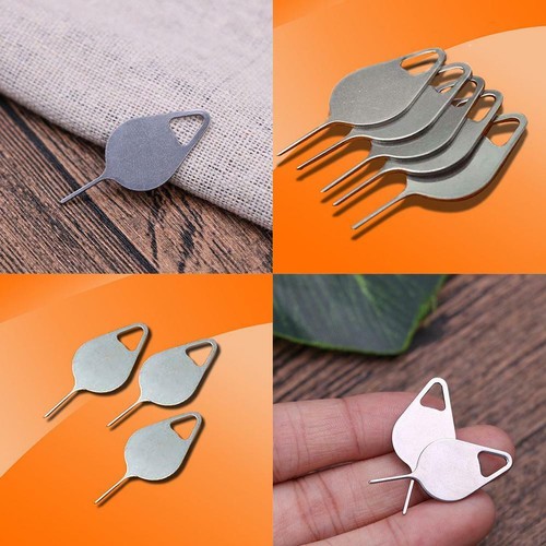 5x SIM Card Tray Ejector Eject Pin Open Key Removal Needle Tools For Smart Phone - Photo 2 sur 12