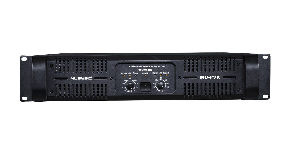 MUSYSIC Professional 2 Channel 9000Watts DJ PA Power Amplifier Signal out  MU-P9K