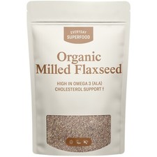 Milled Flaxseed Organic Ground Flaxseed | Cold Milled Linseed Raw Flax Seed Bulk