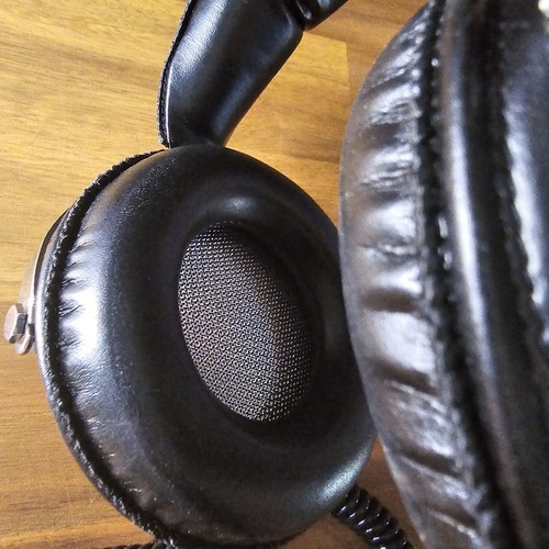 Philip's Stereo Headphones Black Over Ear 8 Ohm with Volume Japan Vintage - Picture 10 of 14