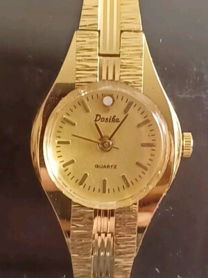 Beautiful Gold tone  lady\'s/Woman\'s watch/wristwatch Beautiful ELGIN silver & gold tone lady main image 4