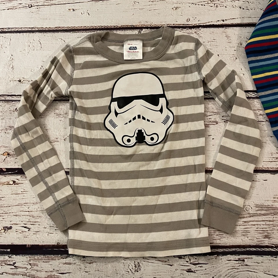Hanna Anderson Star Wars Top y Ropa de Dormir Pijama Talla 6 7 120cm Lote de 3 Foto 2 de 4