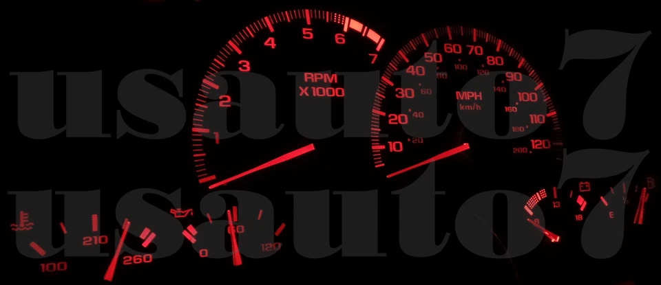 Dash Instrument Cluster Gauge RED LED LIGHTS KIT Fits 97-02 Chevy Camaro 4th Gen - Изображение 3 из 4