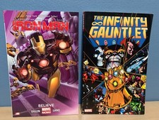 MARVEL COMICS Infinity Gauntlet Jim Starlin and Ironman Believe Very Good