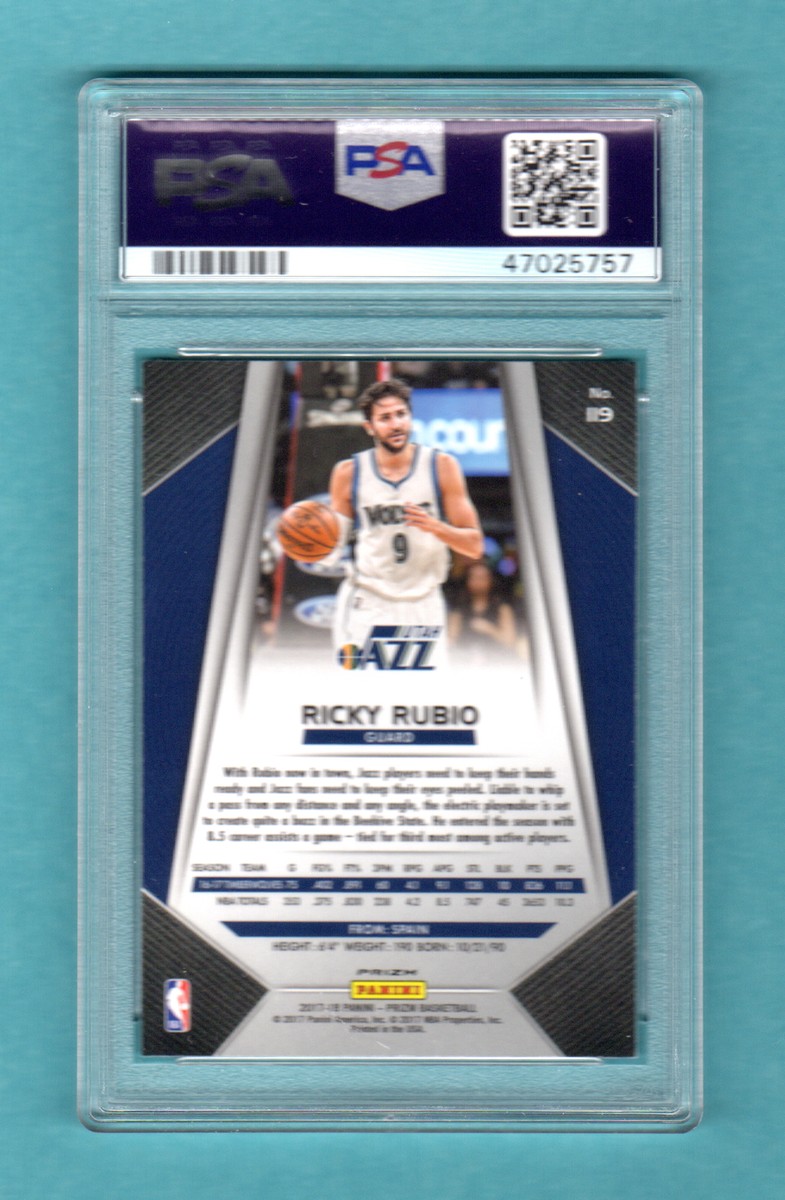 Carte Panini National Treasures Ricky Rubio - Patch Century Materials /99 - Jazz