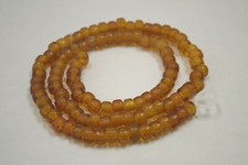 100 PCS ORANGE PONY CROW GLASS BEADING BEADS BD-814Q