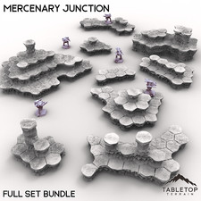 HEXTECH Mercenary Junction Map Hill Sets - 6mm - Small Scale Mech Wargames 6mm