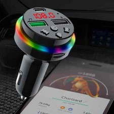 Car Wireless Bluetooth FM Transmitter MP3 Player 12-24V USB Car Charger Adapter