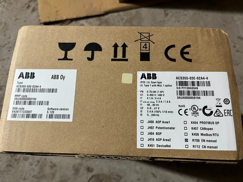 1 PC New ABB Inverter ACS355-03E-02A4-4 ACS355 0.75KW - Picture 2 of 6