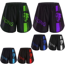 Kids Boys Shorts Gym Pants Workout Bottoms Printed Elastic Waistband Fitness