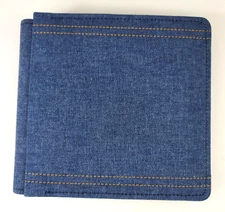 Creative Memories 7x7 Denim Scrapbook Album Blue Jean 2 Pages New Out of Package