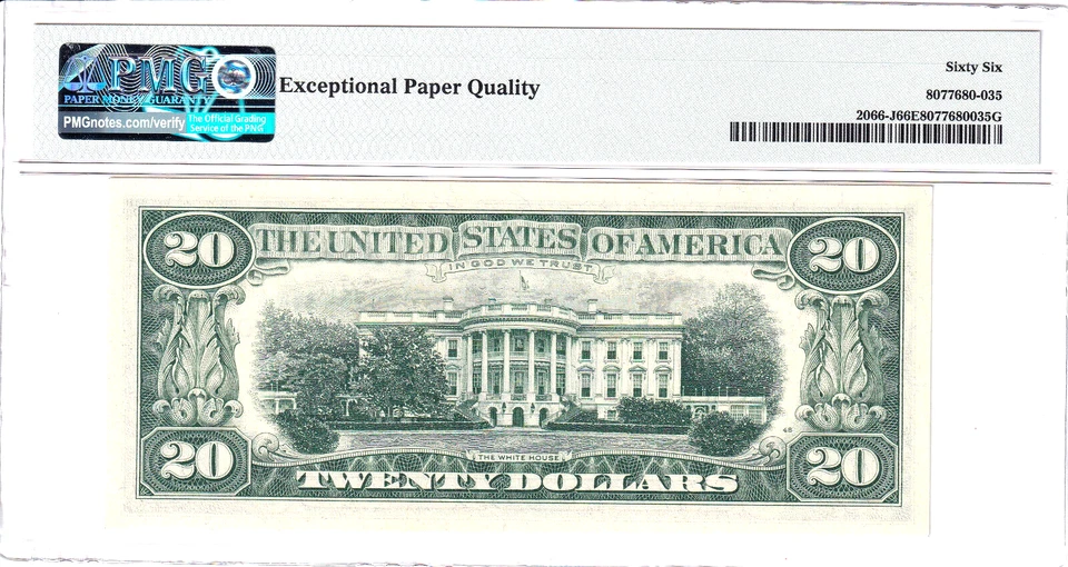 (2) Consecutive 1963-A $20 FRN Notes Kansas City PMG Gem Uncirculated 66EPQ - Image 3 of 4