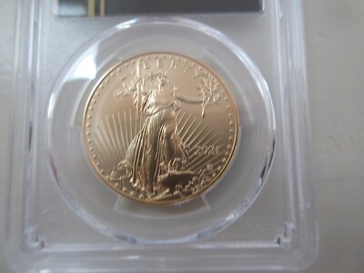2021 $50 PCGS MS70 Gold Eagle Type 2 First Day of Issue 2021 Gold