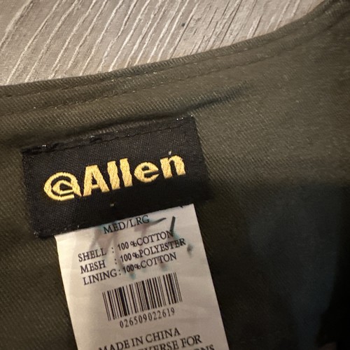 Bob Allen Mesh Vest Medium Large green hunting fishing T4 - Picture 3 of 4