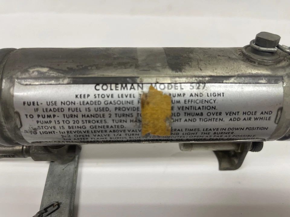 Vintage World War II Single Burner Military Medical Gas Stove Coleman Model 527 - Image 2 of 4