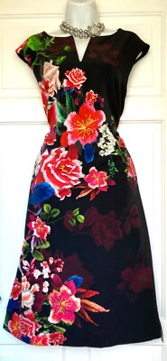 ROMAN BRIGHT & BEAUTIFUL FLORAL PRINT PARTY DRESS SIZE 18 new with tags