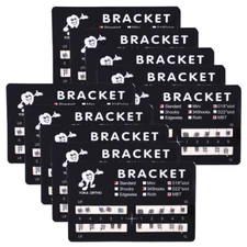 10Pack Dental Brackets Standard MBT Slot 018 Hooks 3 4 5 Metal Brace Orthodontic
