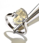 925 sterling silver .30ct I2 H Polki diamond DiJoy Boho Handmade ring 2.7g 5.25 — photo 7