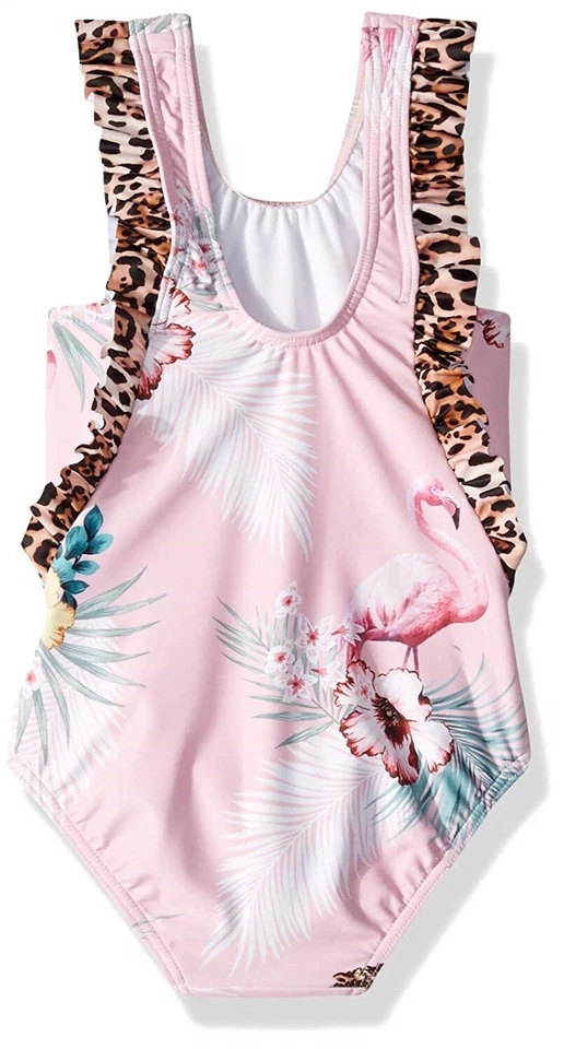 Traje de baño Seafolly 159758 de una pieza sin mangas frontal con volantes para niñas pequeñas talla 4Y Foto 2 de 2