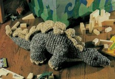 PLAYTIME DINOSAUR STUFF ANIMAL TOY CROCHET PATTERN INSTRUCTIONS