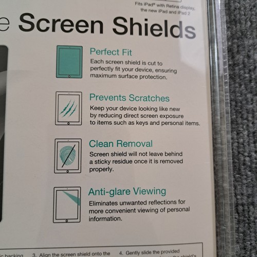 Protective Screen Shields 2 Pack Ipad 2 Cover sealed Merkury Innovations Guard - 第 6/6 張圖片