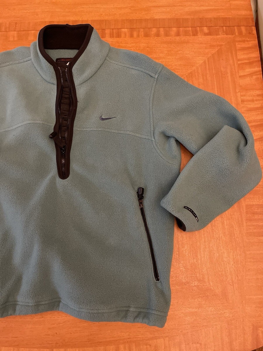 USA Made Vintage NIKE ACG 1/2 Zip Polartec Fleece Teal Pull