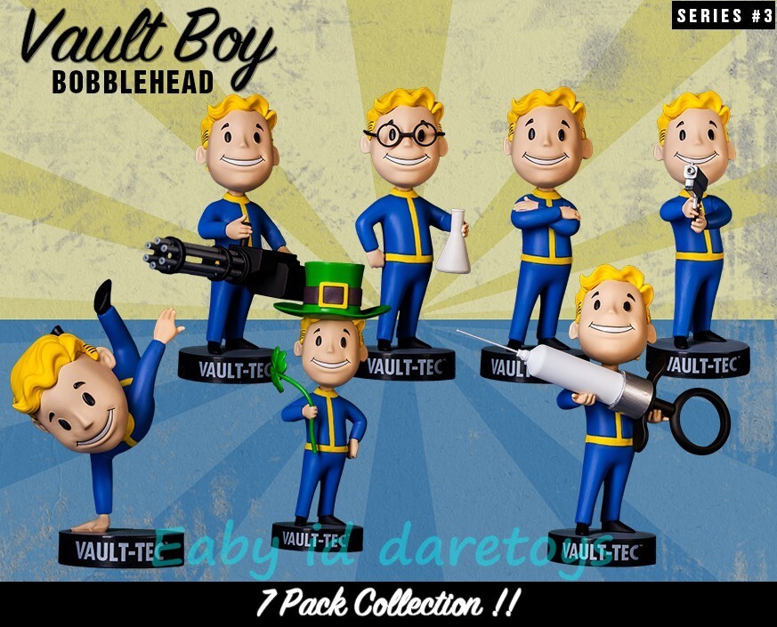 Fallout4 VaultBoy 111 Bobbleheads - Series One 7 Pack H5in Model