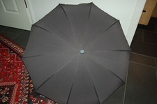 KNIRPS Herrenschirm Taschenschirm schwarz kariert - manuell - Vintage