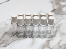 Lot Of 11 2.5" Clear Glass Jars / Storage Containers For Crafts Projects