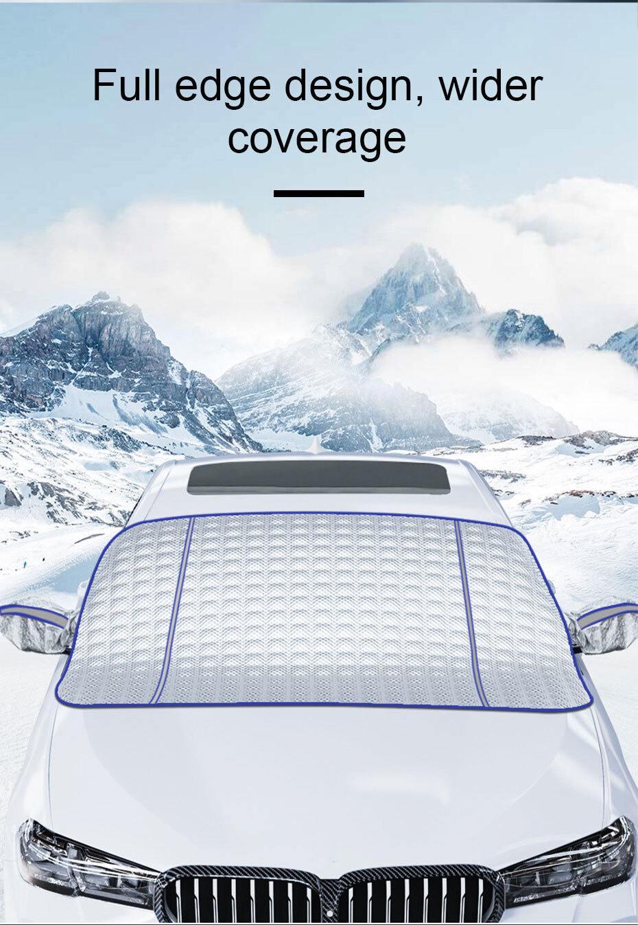 Magnetic Car Windshield Snow Cover Shield Ice Frost Protection For All Weathers