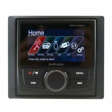 Audiopipe Multimedia Marine Radio Unit with High Definition COLORES Screen