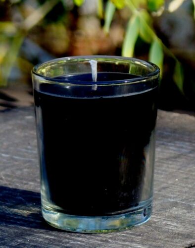 40hr BLACK ROSE & OUD WOOD Scent SOY Jar Votive Candle Relaxtion Spiritual Gift - Afbeelding 1 van 12