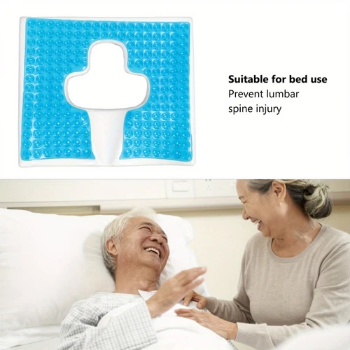 T-shaped Memory Foam Gel Pad Breathable Butt Cushion Sit Bed Hemorrhoid Pressure - Picture 6 of 16