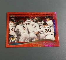 HENDERSON ALVAREZ 2014 TOPPS RED HOT FOIL PARALLEL INSERT CARD # 132 B1130