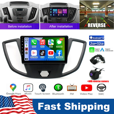 FOR 2015-2017 18 2019 FORD TRANSIT 150/250/350 CARPLAY ANDROID CAR STEREO RADIO