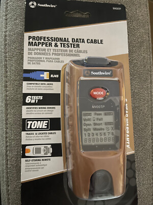 Southwire M400TP Professional Data Cable Mapper IT Networking Equipment  NEW!!