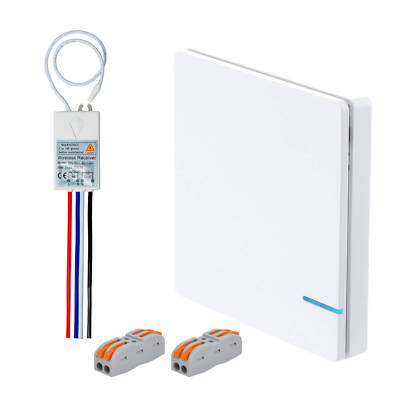 Mini Wireless Wall Light Switch Remote Control Kit  Universal AC 110V Waterproof