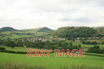 PHOTO  THE VILLAGE OF NEWCASTLE FROM OFFA'S DYKE PATH NEWCASTLE IS A VILLAGE IN