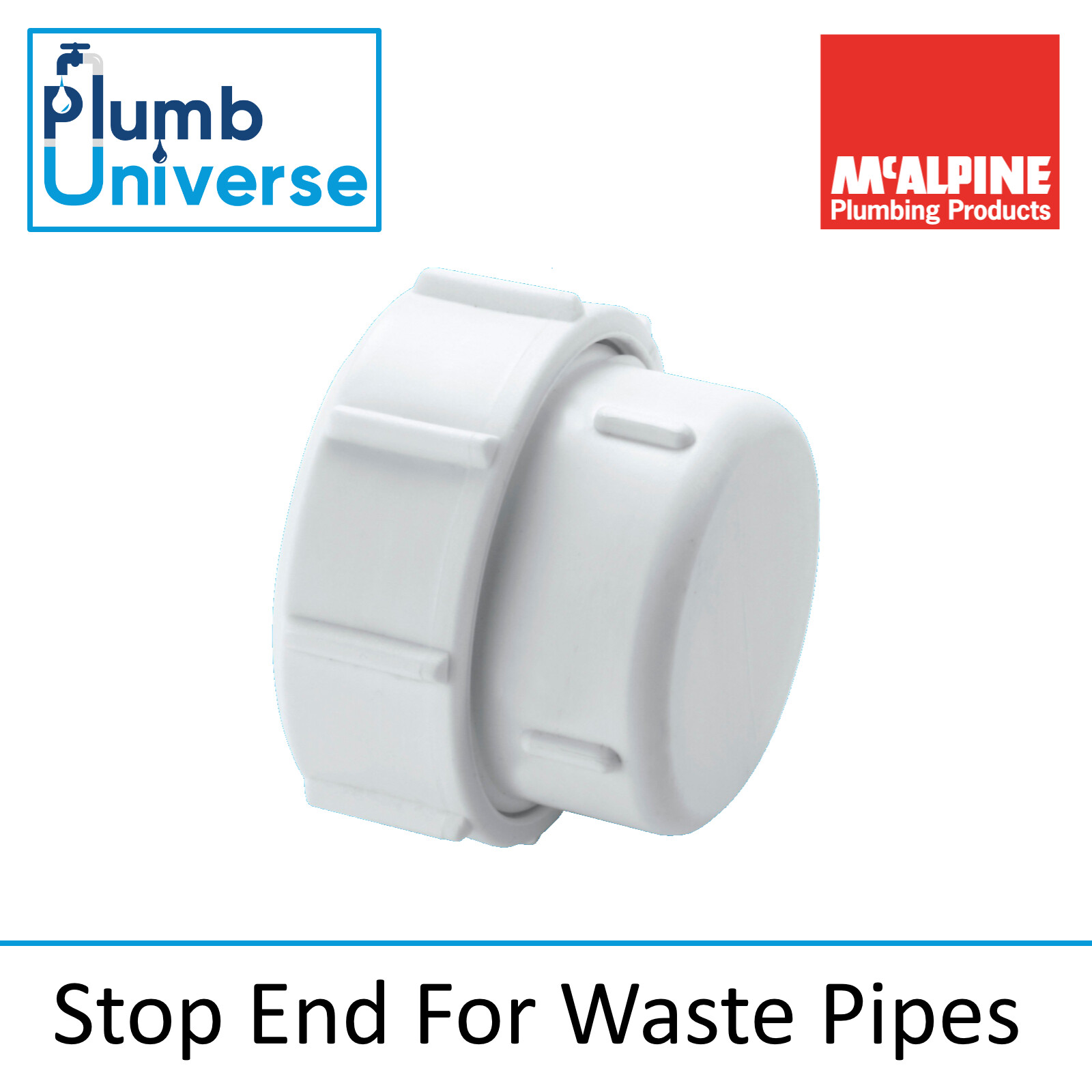 McAlpine Compression Blanking Cap For Waste Pipe S23U/T23U For 32mm