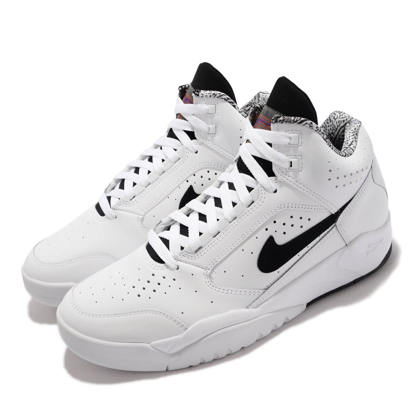 Nike Air Flight Lite Mid II From 1992 белые черные мужские баскетбольные кроссовки DJ2518-100