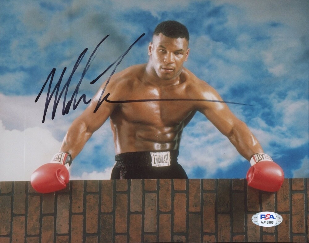 Mike Tyson Boxing Champion Signed 8x10 Photo PSA COA