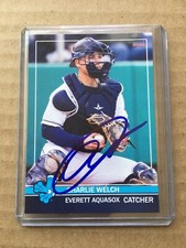 Charlie Welch Everett Aquasox 2022 Autographed Card Seattle Mariners Signed