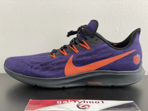 Nike Air Zoom Pegasus 36 (Clemson) Men's Running Shoe Size 14 (New Orchid)