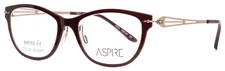 ASPIRE Grand Eggplant Womens Semi Cat Eye Petite Eyeglasses 48-16-135 B:33