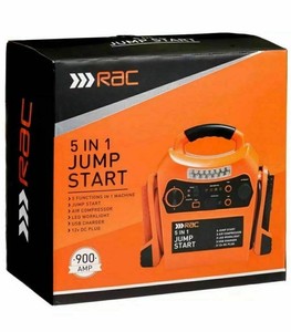 Rac 12V Portable 5 IN 1 Car Jump Starter Air Compressor ...