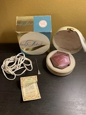Vintage Lady Schick Electric Shaver In Original Case & Box Blush Pink *Works*