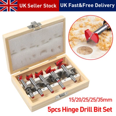 NO BRAND 15mm-35mm Round Shank Forstner Woodworking Drill Bit Hinge Hole Boring Cutter