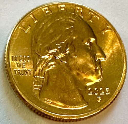 2023 p Eleanor Roosevelt 24k Gold Plated Quarter Keepsake Collector coin - Picture 1 of 4