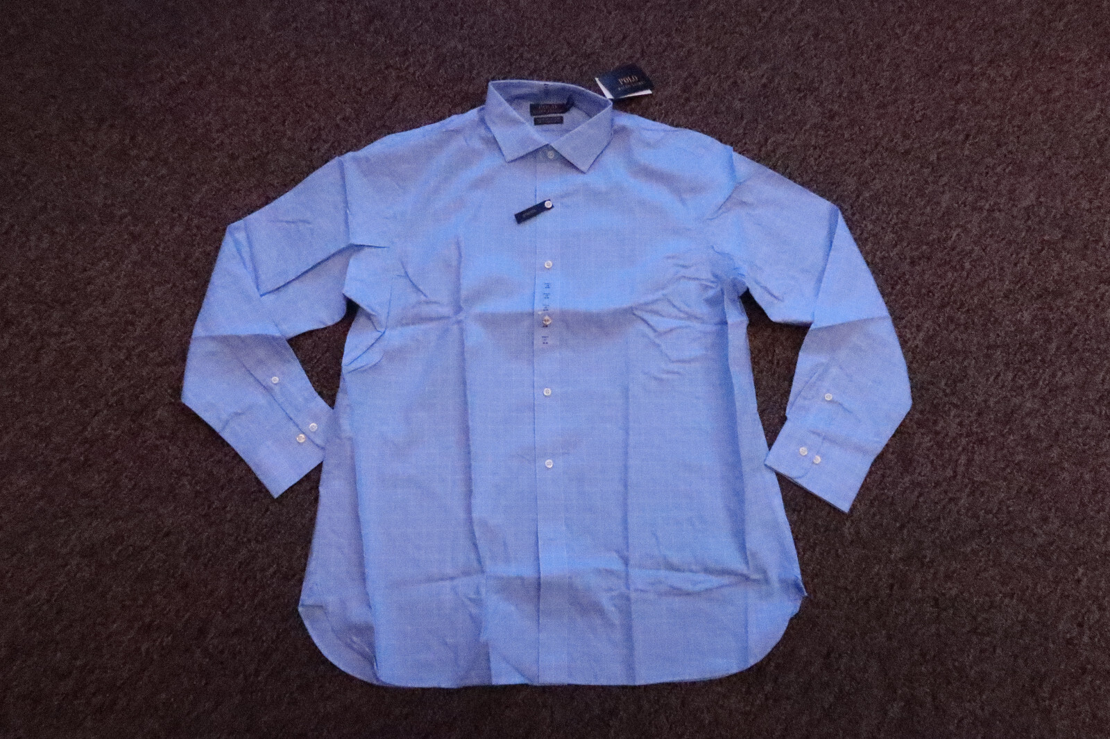 New Polo Ralph Lauren Men's Classic Fit Button Down Shirt 17 34/35 Blue