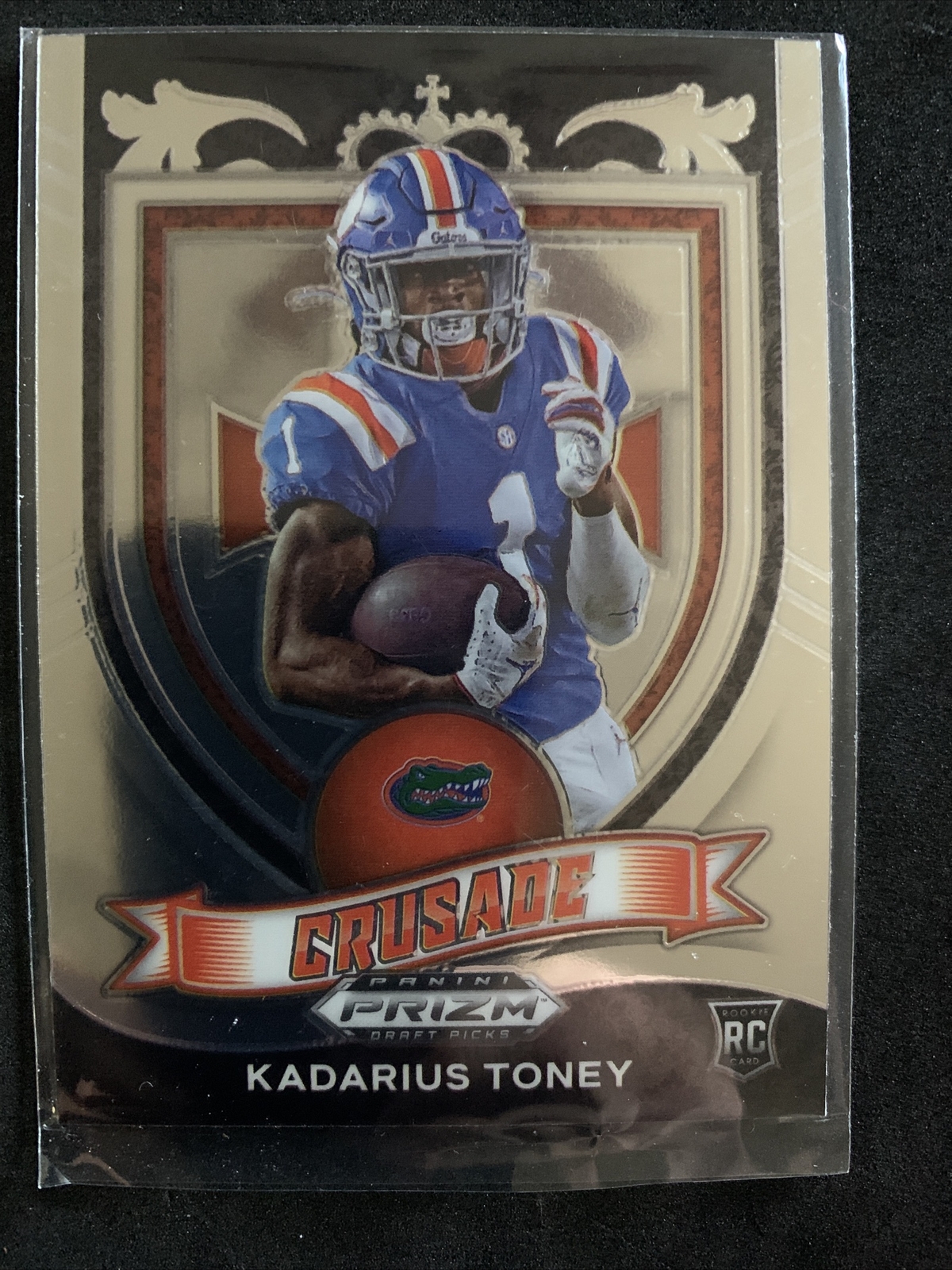 2021 Panini Prizm Draft Picks - Crusade Silver Prizm #176 Kadarius Toney (RC)